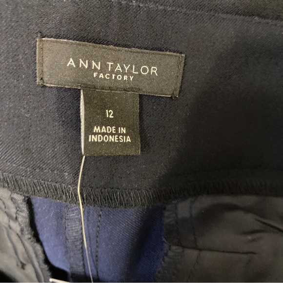NWT Ann Taylor Pants Size 12 Modern Fit  Slim Through Hip & Thigh Blue - Picture 10 of 12
